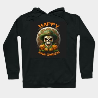 Celtic Knot Irish Skull Halloween Pumpkin V2 Hoodie